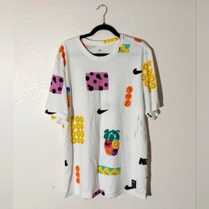 NIKE A.I.R. Artist In Residence David Bruce White/Multi Graphic T-Shirt MN Sz XL